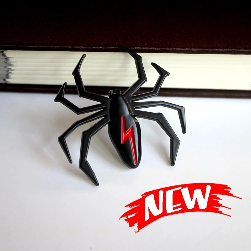 

Аксессуары для стайлинга автомобиля, металлическая наклейка, хромированный значок-паук, эмблема, наклейка на мотоцикл