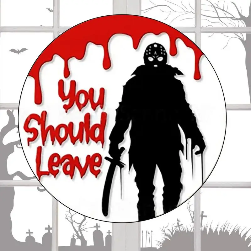

Halloween Wooden Ornaments Front Door Signs Horror Welcome Signs For Wall Windows Porch Farmhouse Indoor And Outdoor Decor