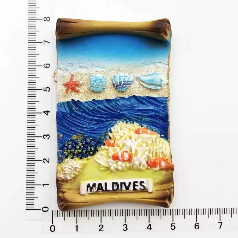 Туристические сувениры Мальдивы наклейки на холодильник магниты подарки ручная