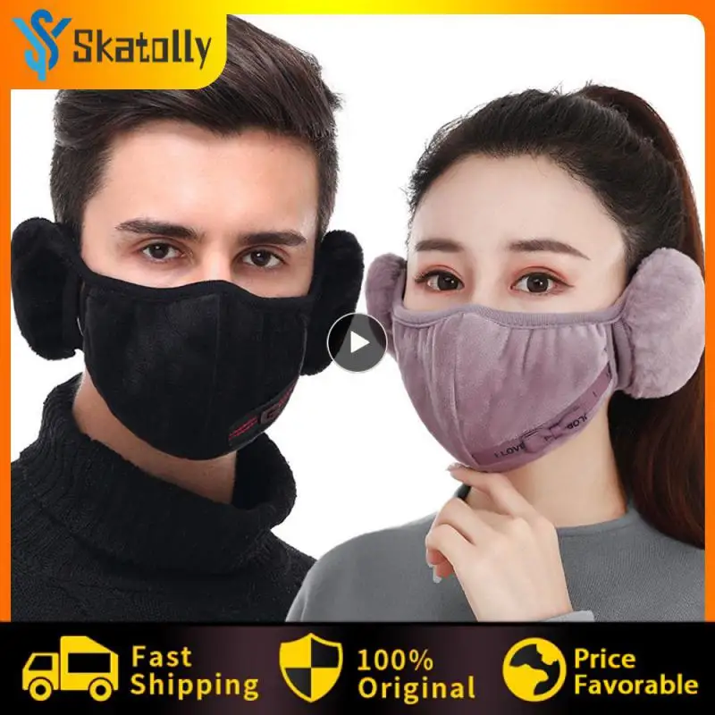 

Earmuffs Unisex Winter Warm Face Mask Reusable Washable Breathable HOT Ear Muff Wrap Band Ear Warmer Outdoor Riding Warm Earlap