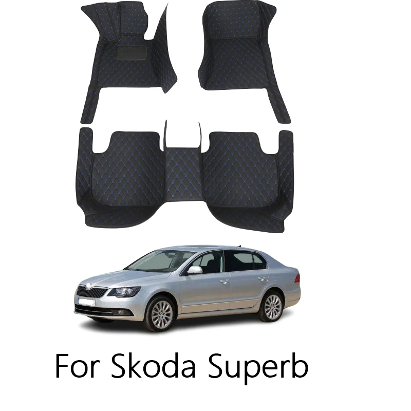 

For Skoda Superb 2015 2014 2013 2012 2011 2010 2009 Auto Carpets Accessories Custom Decoration Parts Rugs