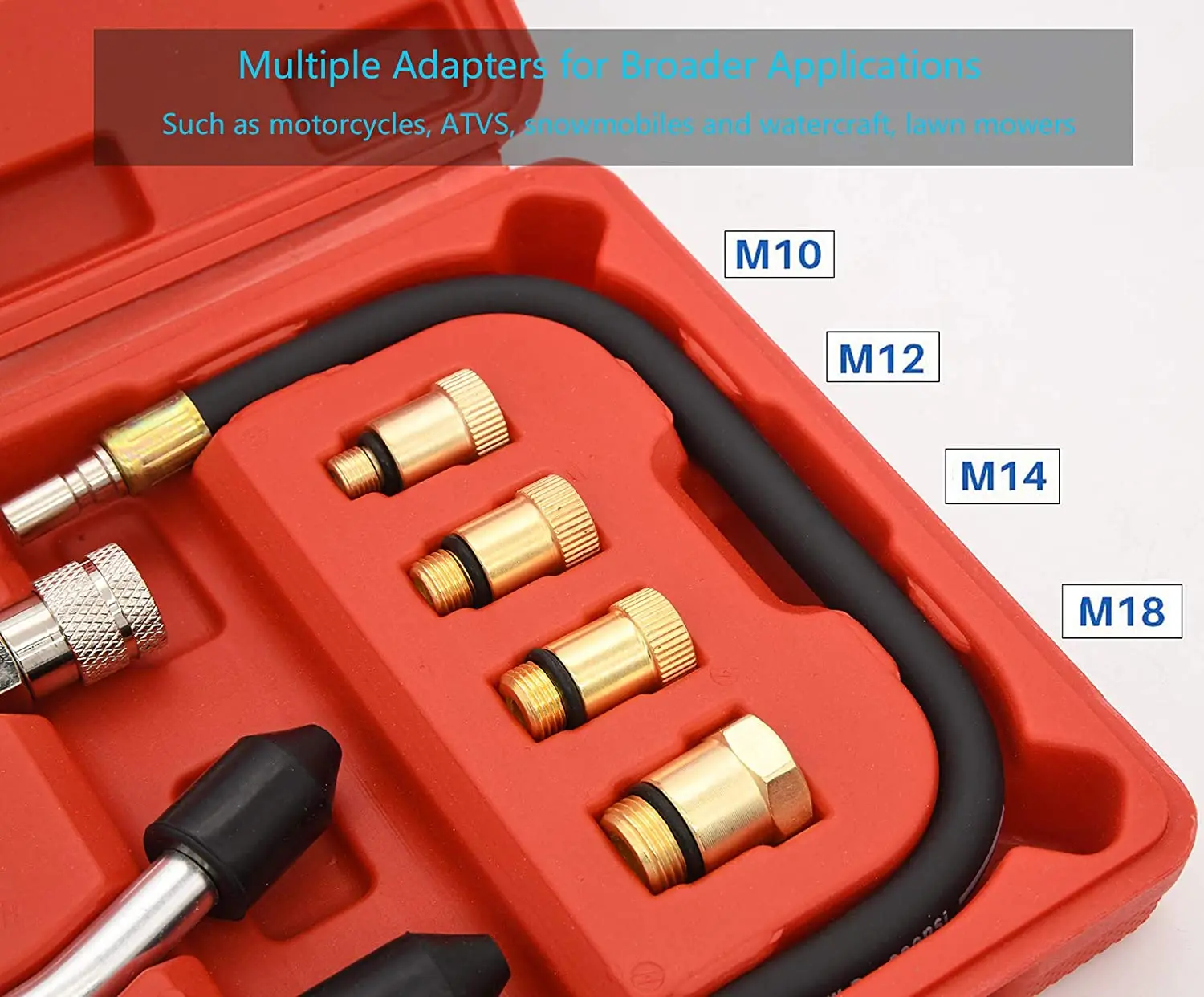 ship ru Gasoline Engine Compression Tester Auto Petrol Gas Cylinder Automobile Pressure Gauge Automotive Test Kit |