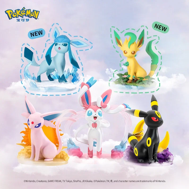 Новые Оригинальные фигурки 17 см серии Pokemon Eevee глядцеон листвон сильвеон Umbreon