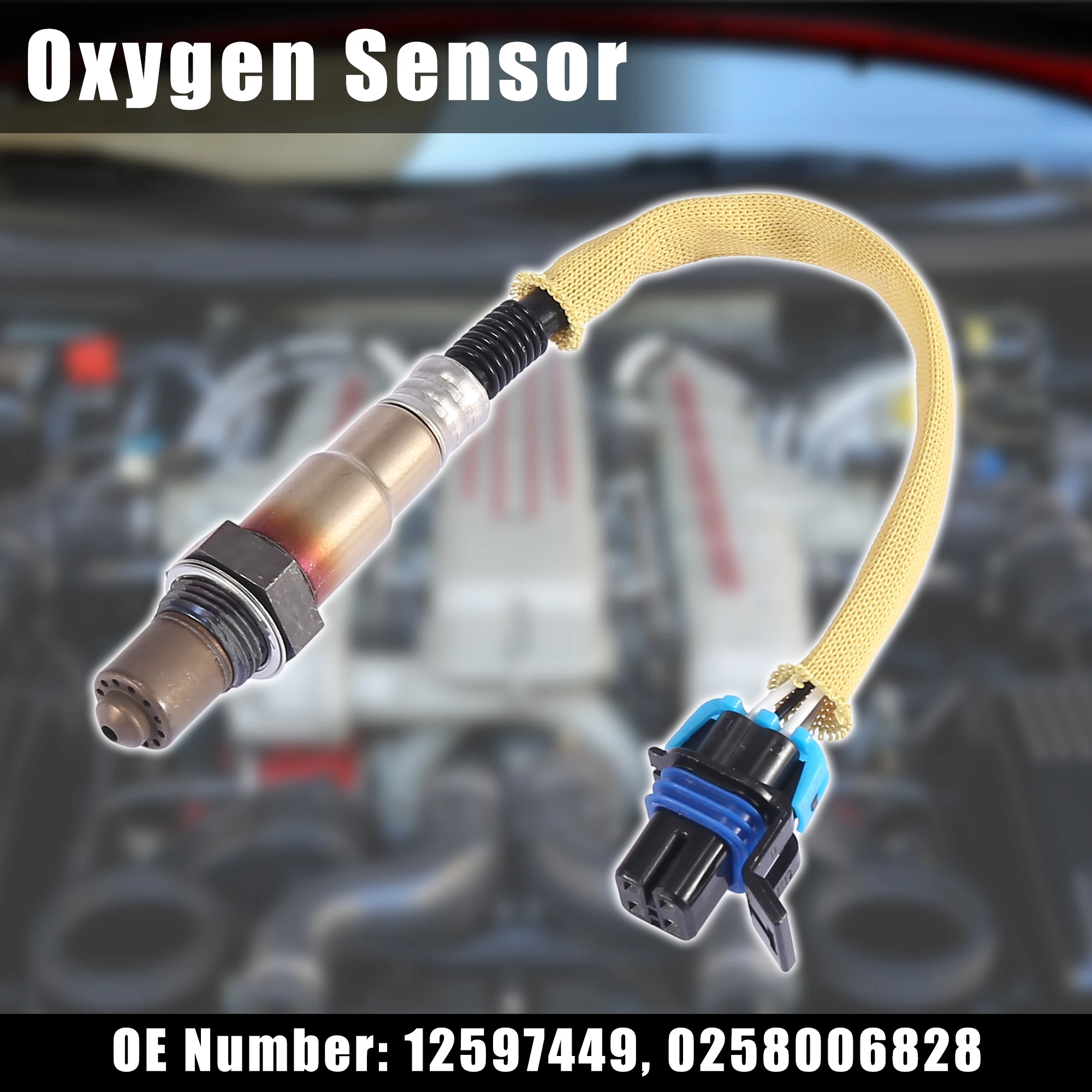 

X Autohaux Auto Lambda Oxygen Sensor 12597449/0258006828 for Cadillac CTS 2.8L 3.6L 05-07 Exhaust Gas O2 Sensors Car Accessories