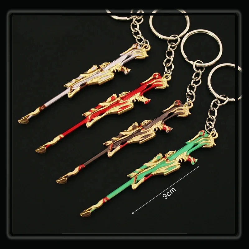 

9CM Valorant Fearless Contract Game Surrounding Mini Keychain Yanyue Canglong Spy Model Alloy Toy Collected Handicrafts Ornament