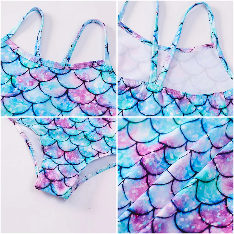 Kid Girl's Swimsuit Quick Dry One-Piece Swimwear Jumpsuit