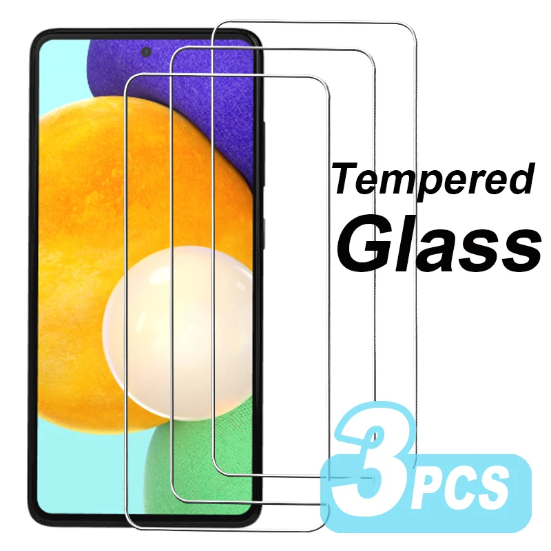 

3PCS Tempered Glass For Samsung Galaxy A12 A13 A53 A52S A32 A21S A22 A73 5G Screen Protector for Samsung A52 A72 A51 A71 glass