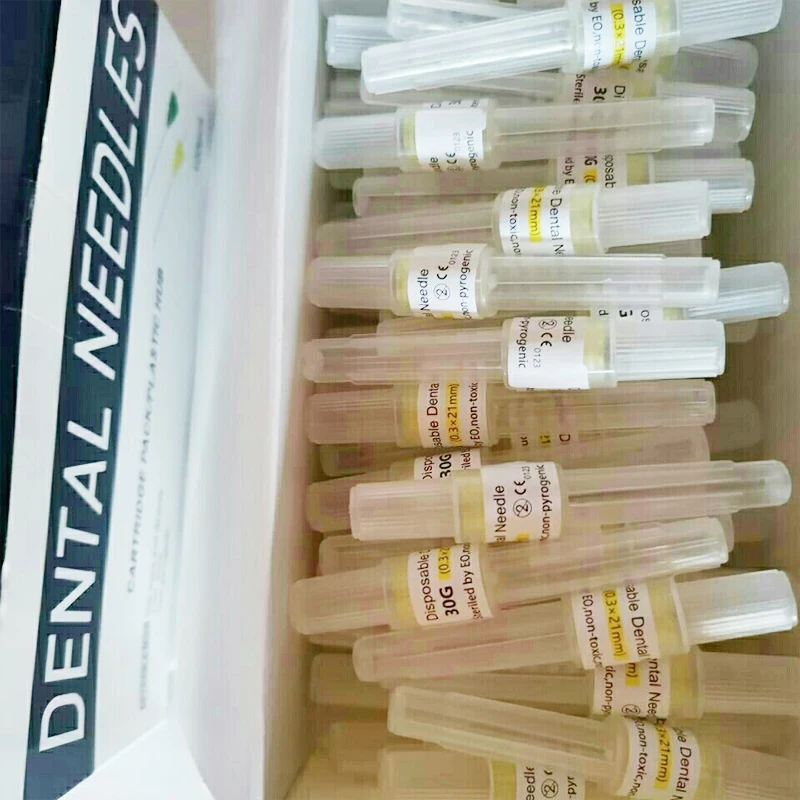 

100pcs Dental Disposable Syringe Needles Injection Tip Dental Surgical Instrument Dentist Injector Tool 30GA 0.3*25mm 0.3*21mm