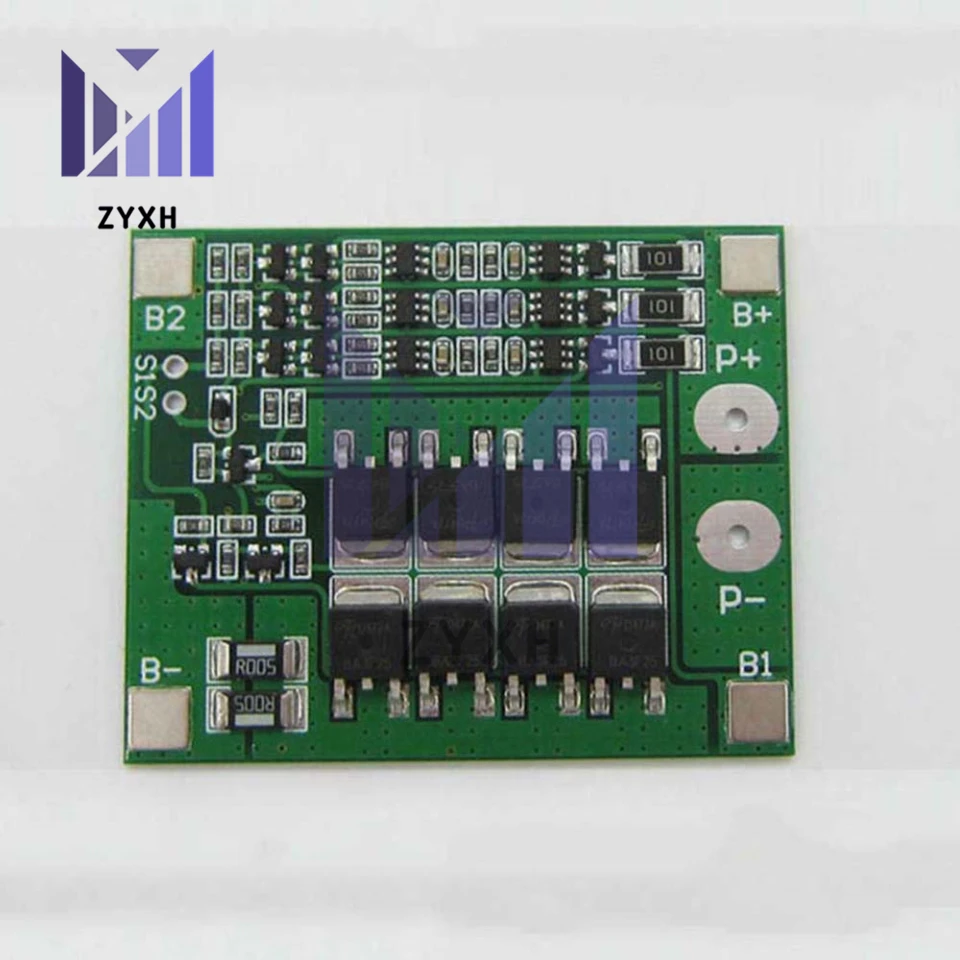 Плата для защиты заряда литиевой батареи BMS 3S, 12 В, 25 А, 18650, стабилизатор, эквалайзер для электрических инструментов