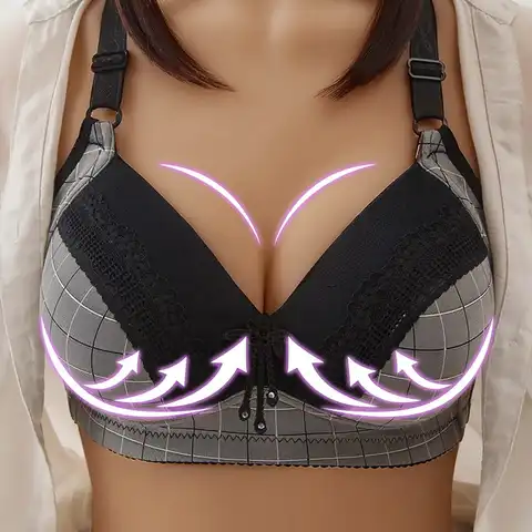 Women Bra Plus Size for Big Breasted Underwear Bra Soft Daily Wear Push Up Bra Semaless Lingerie Brassiere
