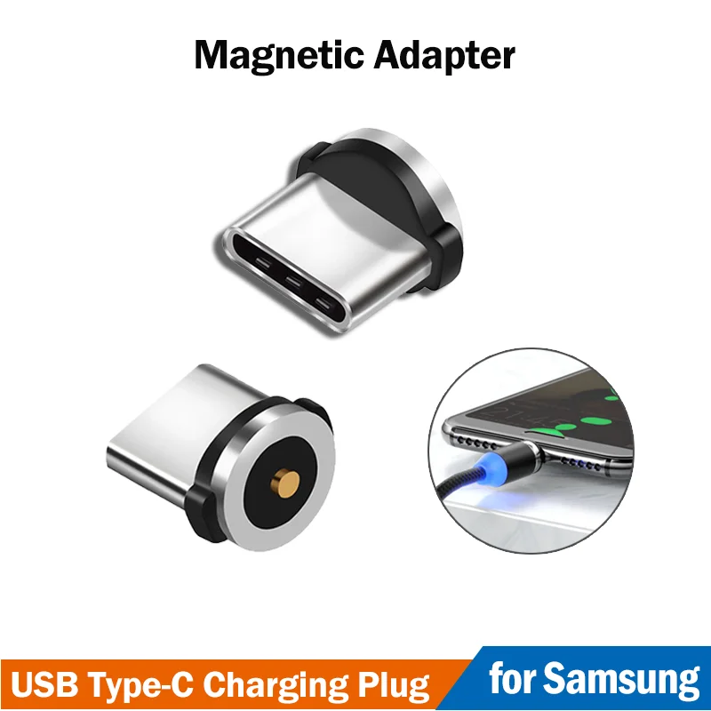 

Round Type-C Magnetic Charging Adapter for Samsung Galaxy A21 A31 A41 A51 A71 A40 A50 A60 A70 A80 M32 M42 M52 Magnet Connector
