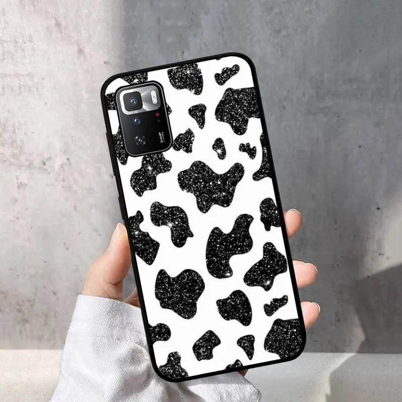 Белый черный чехол для телефона с принтом коровы Redmi Note 8 7 9 4 6 pro max T X 5A 3 10 lite