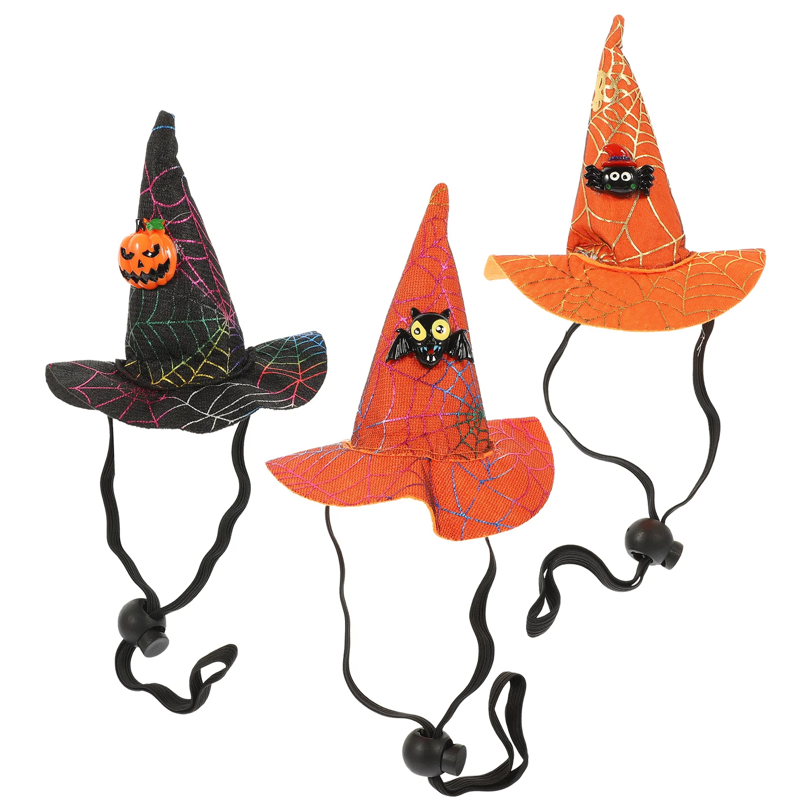 

3 Pcs The Cat Witch Hat Headband Puppy Outfits Halloween Themed Sheng Xia Lovely