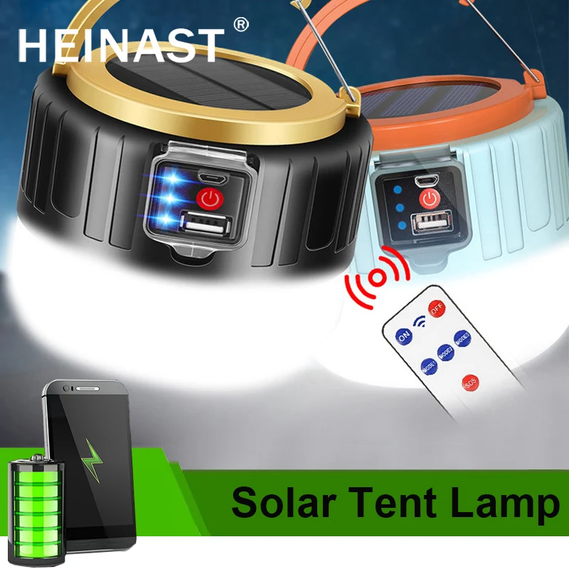 

Bank Emergency Rechargeable Hunting Tent Funtion Light Solar Lamp Outdoor Camping For Lamp Portable Power Torch