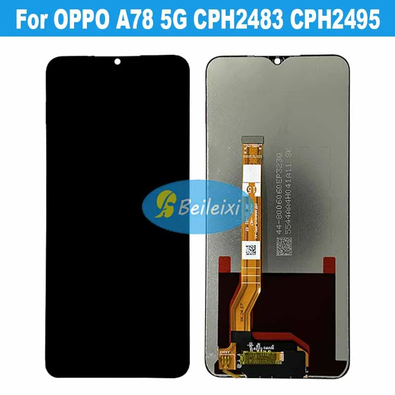 Для OPPO A78 5G CPH2483 CPH2495 ЖК-дисплей с цифровым преобразователем сенсорного экрана в