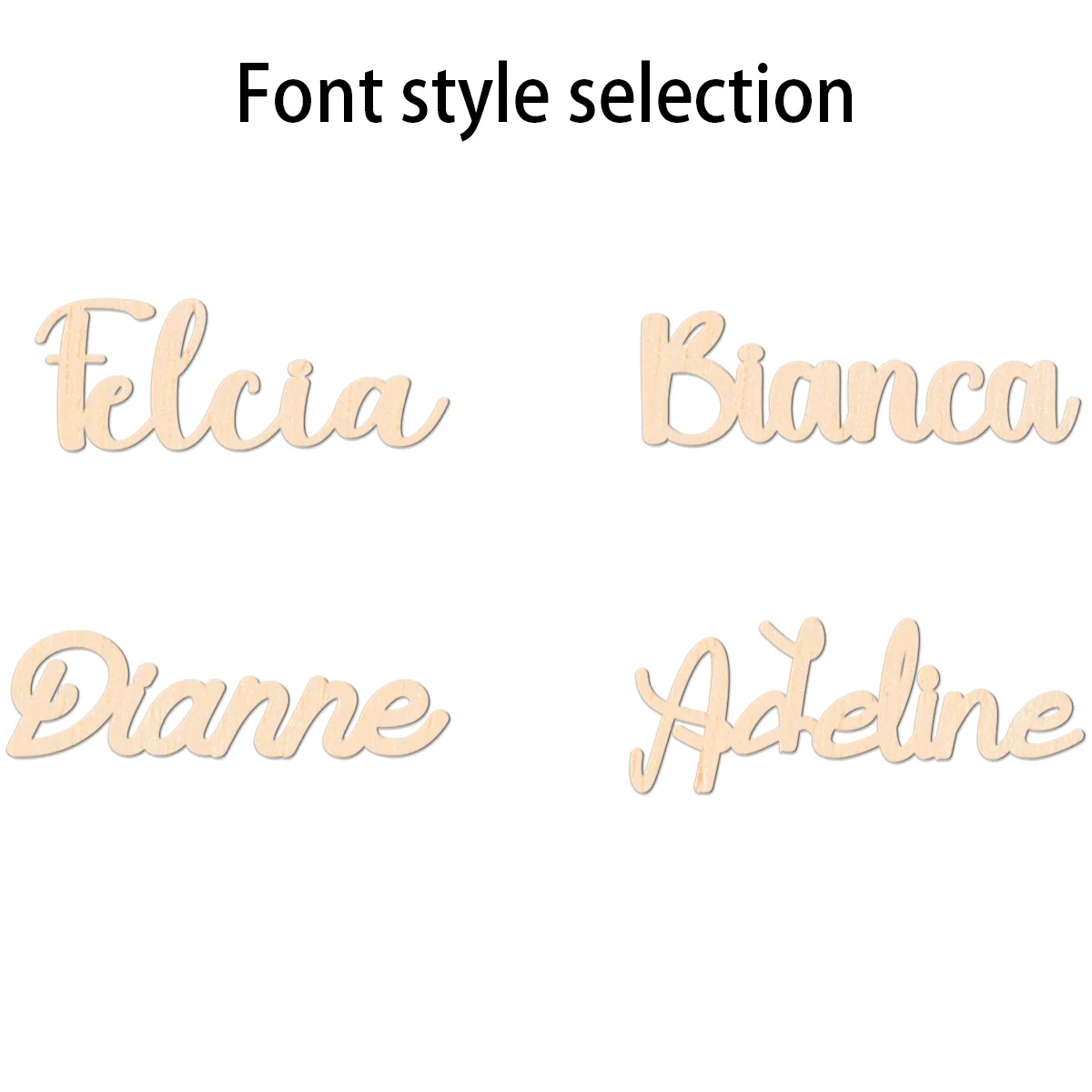 Деревянная именная табличка Putri Duyung