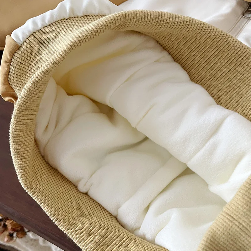 Детский утепленный флисовый комплект для девочек теплый пуловер с капюшоном и