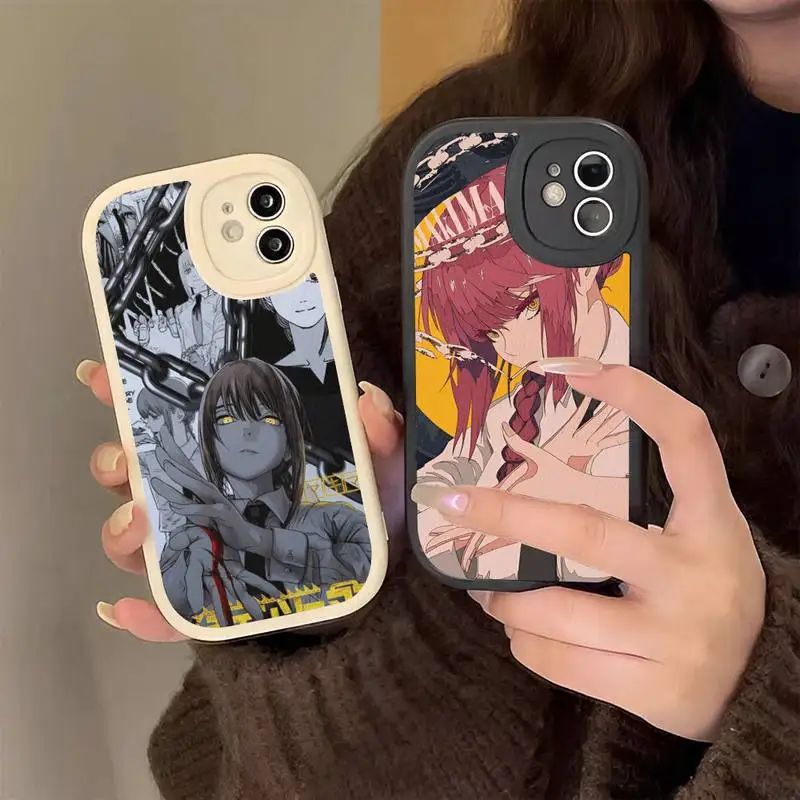 

Chainsaw Man Mkima Phone Case Hard Leather Phone Case for iPhone 13 12 Mini 11 14 Pro Max Xs X Xr 7 8 Plus 6 6s Se 2022 Cover