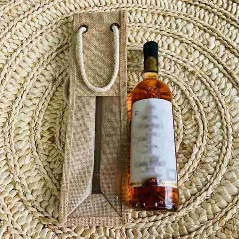 3 шт. льняные подарочные пакеты для бутылок | Дом и сад