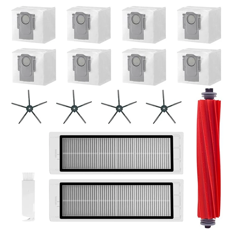 

Набор аксессуаров для Roborock Q5/Q5 + фильтр для пылесборника, основная щетка, боковая щетка, все в одном, набор запчастей