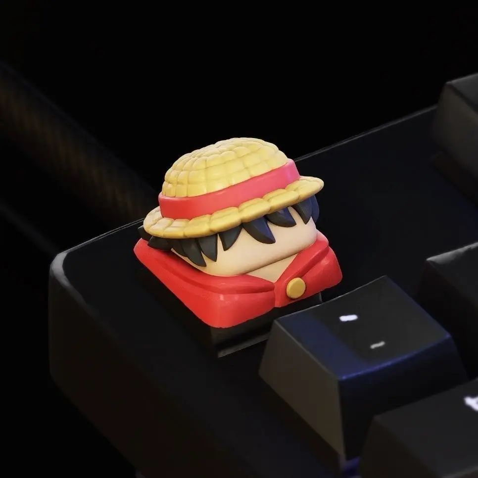 Новые кавайные кейкапы ONE PIECE с Луффи, Зоро, Санджи, аниме-персонажи, персонализированные, для самостоятельного изготовления, из смолы, для клавиши ESC, аксессуары для клавиатуры, подарки (art.: 3920db2cf5daa) - 3920db2cf5daa