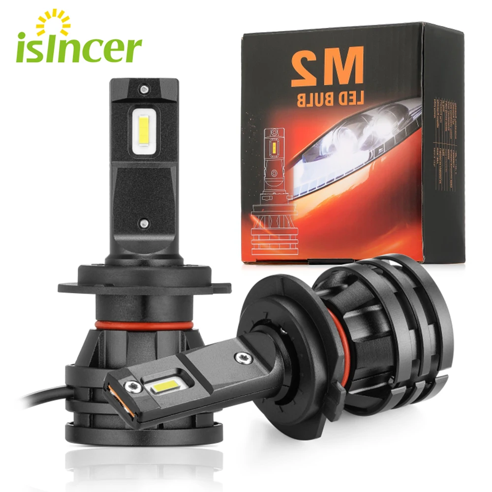 

ISincer 2Pcs H4 H7 LED H1 Car Lamp 9006 Led Headlight Bulb 6500K 1300lm Auto Fog Light Car Headlight White Light