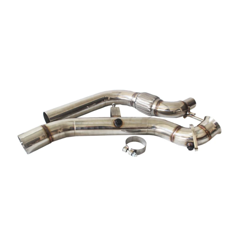 

stainless steel High flow Pipes Exhaust Pipes branch downpipe Exhaust Pipe with catalyst for Ford 15-16 2.3L