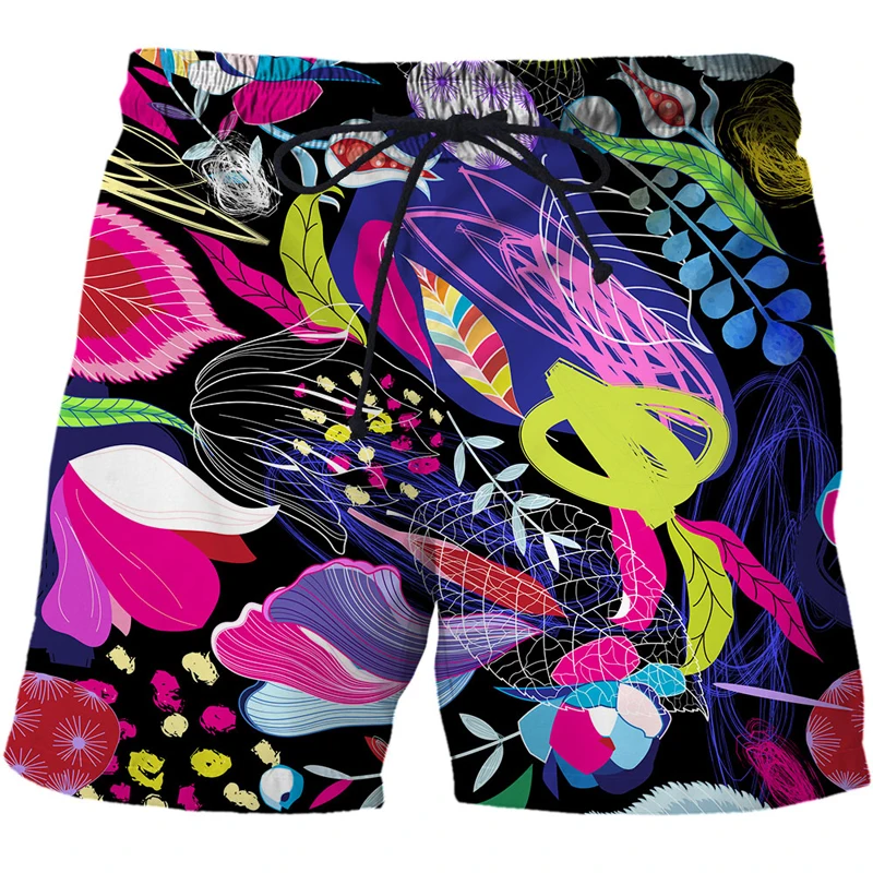 

Fashionable Summer Men's Shorts 3D Printed Abstract Pattern Surf Print Beach Shorts Men's Casual Sports Pants Swimsuit Beach Wea