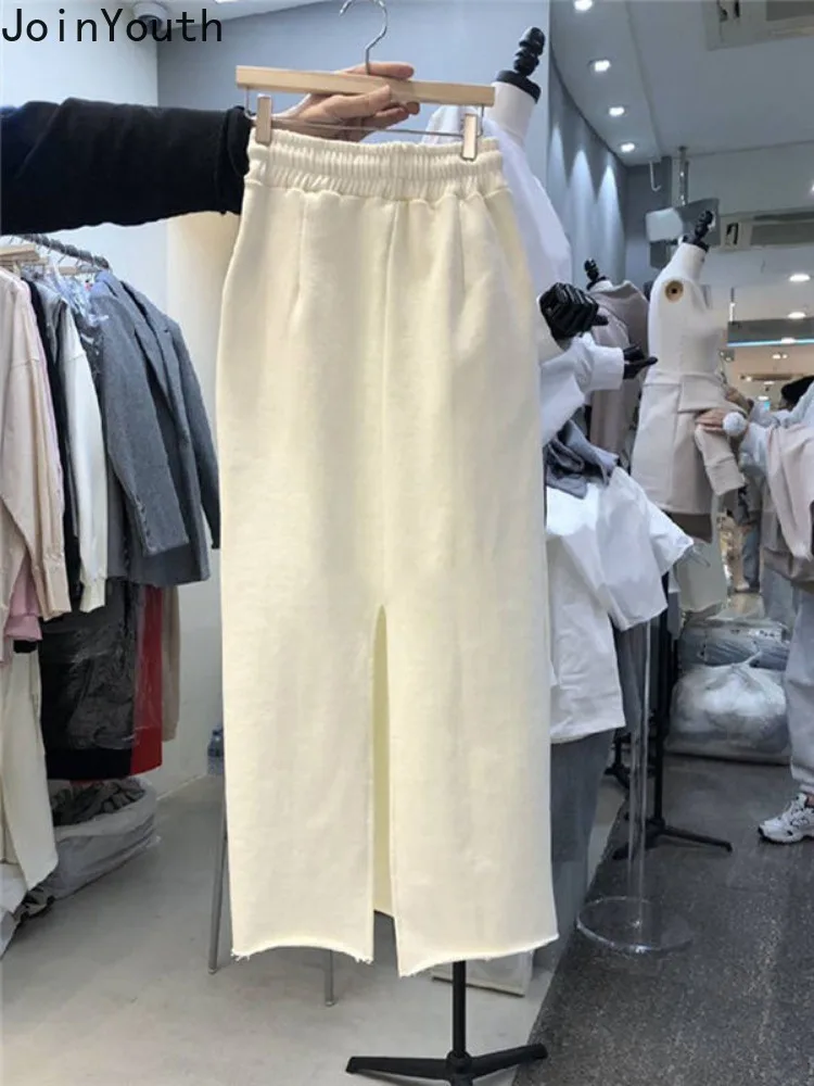 Женская Повседневная юбка с завышенной талией однотонная трапециевидная в