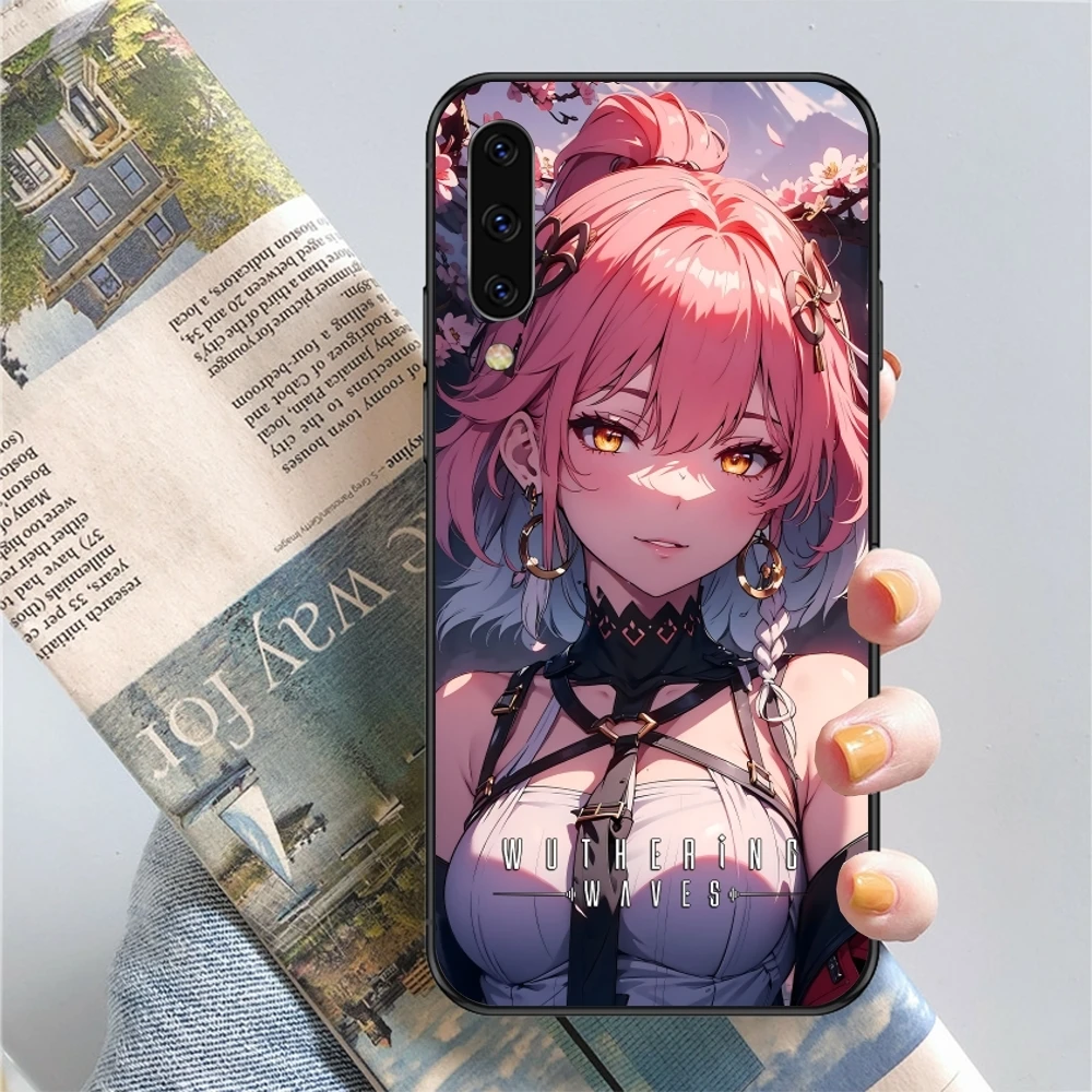 Wuthering волны Changli Чехол для мобильного телефона Samsung Note 9 10 20 Plus Pro Ultra J6 J5 J7 J8 черный