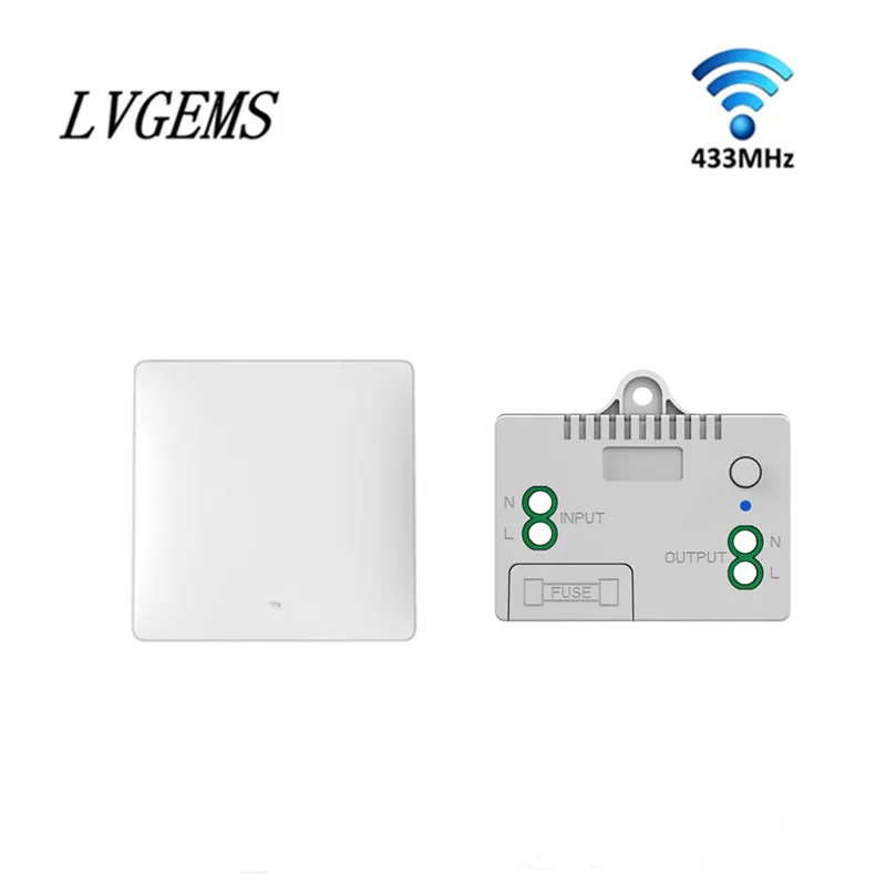 

Беспроводной настенный выключатель света LVGEMS, 1 клавиша, 2 клавиши, 3 клавиши, ВКЛ./ВЫКЛ., без аккумулятора/проводки, водонепроницаемый домашний переключатель «сделай сам», 10 А