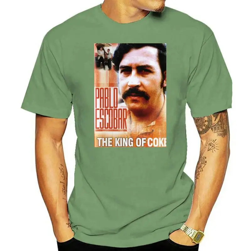 

Pablo King T-Shirt Black Escobar El Chapo Guzman Kokain Kolumbien Drogen Short Sleeve Plus Size t-shirt
