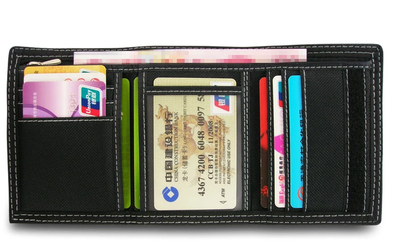 Wallets for Men Hasp Zipper Canvas Male Purses Short Wallet Quality Cards ID Holder Money Bags Clutches Coin Purse Burse Pocket images - 6