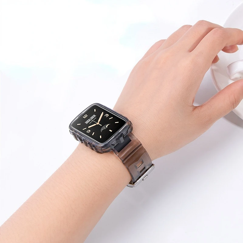 Transparent Watchband For Xiaomi Band 7 Pro Sport Bracelet with Protector Case Correa Wristband For Mi band 7 pro accessories
