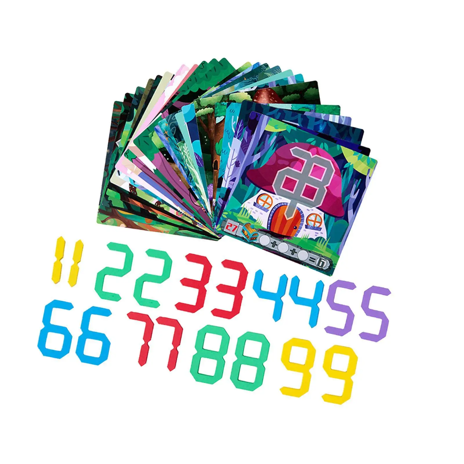 Деревянная детская игра с цифровым дешифрованием забавная мышлением для