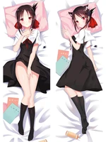 anime kaguya sama love is war pillow cover case 3d doule body cases cushion with hidden zipper closure