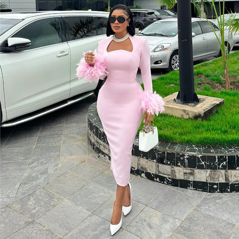 Женская одежда новинка осени 2024 милое и свежее платье с квадратным вырезом