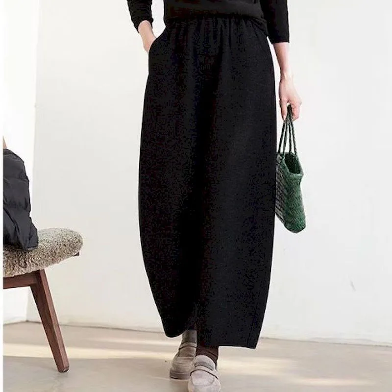 ЛДКВГСУ женские свободные брюки из полиэстера