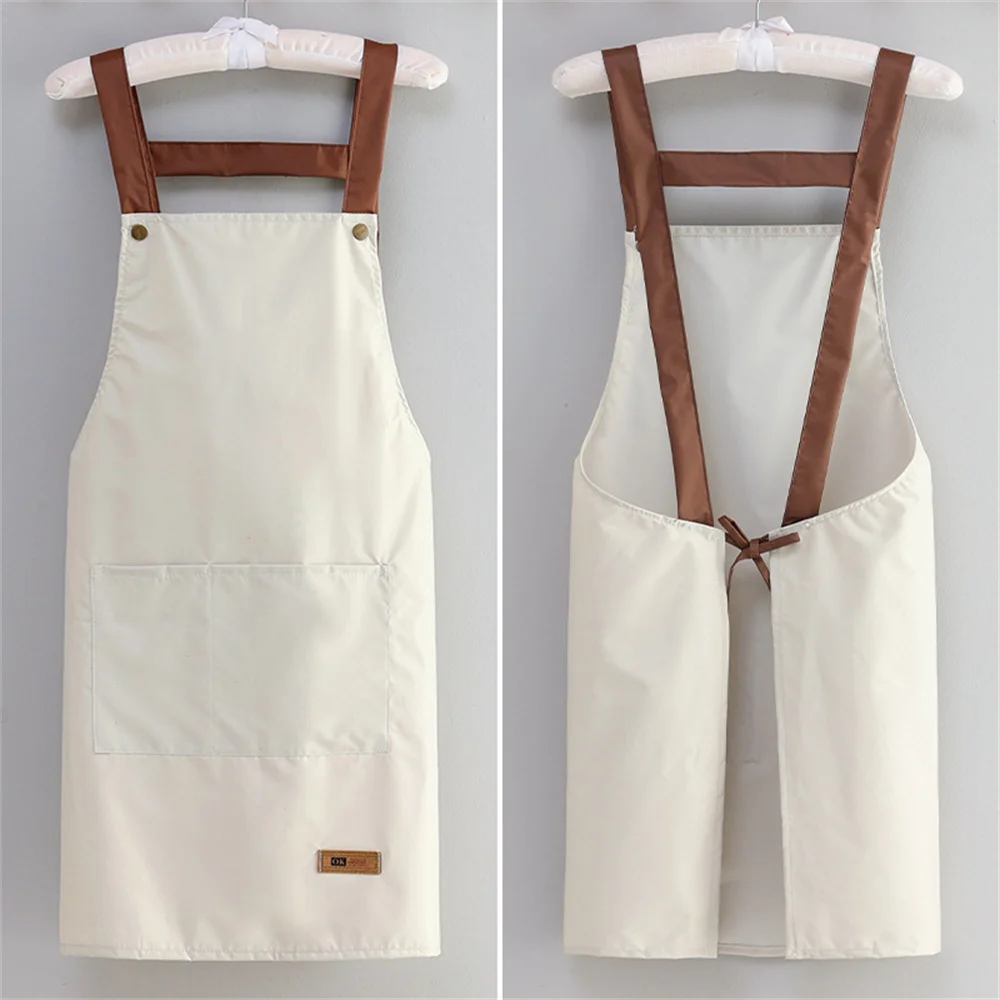 

Catering Apron 85x65cm Kitchen Cooking Oilproof Fashion Household Household Cleaning Tools Cooking Apron Pvc Simple Solid Color
