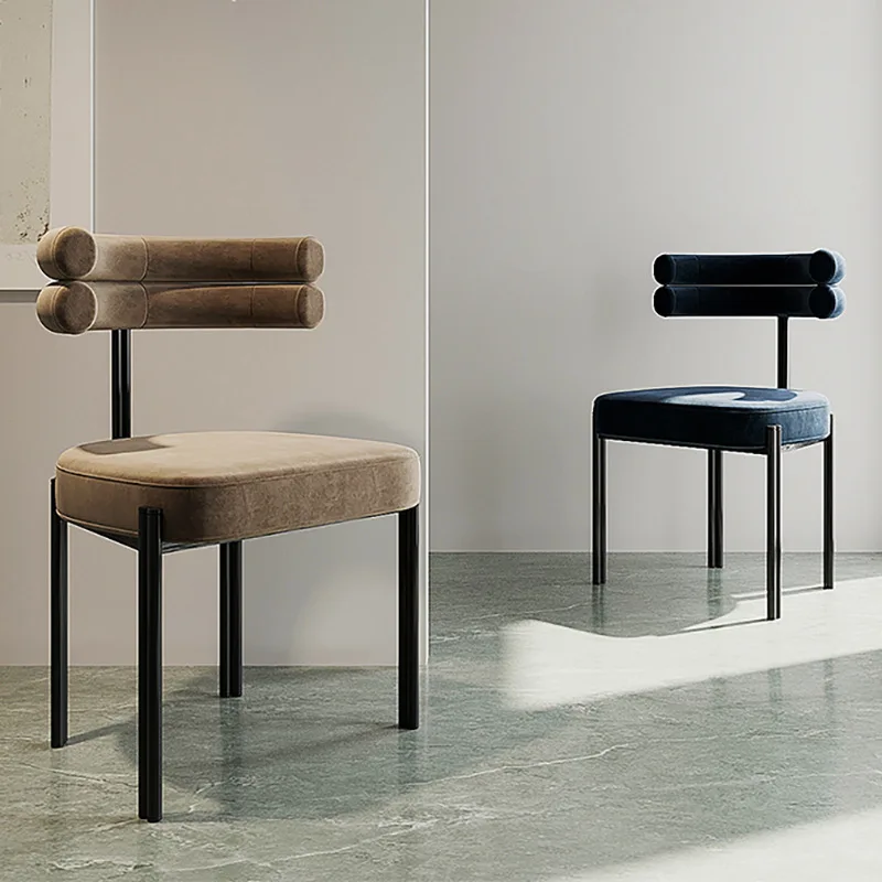 Modern Dining Chair Simple Creative Semi-arc Backrest Home Coffee Shop Leisure Living Room Chair modern dining chair simple creative semi arc backrest home coffee shop leisure living room chair