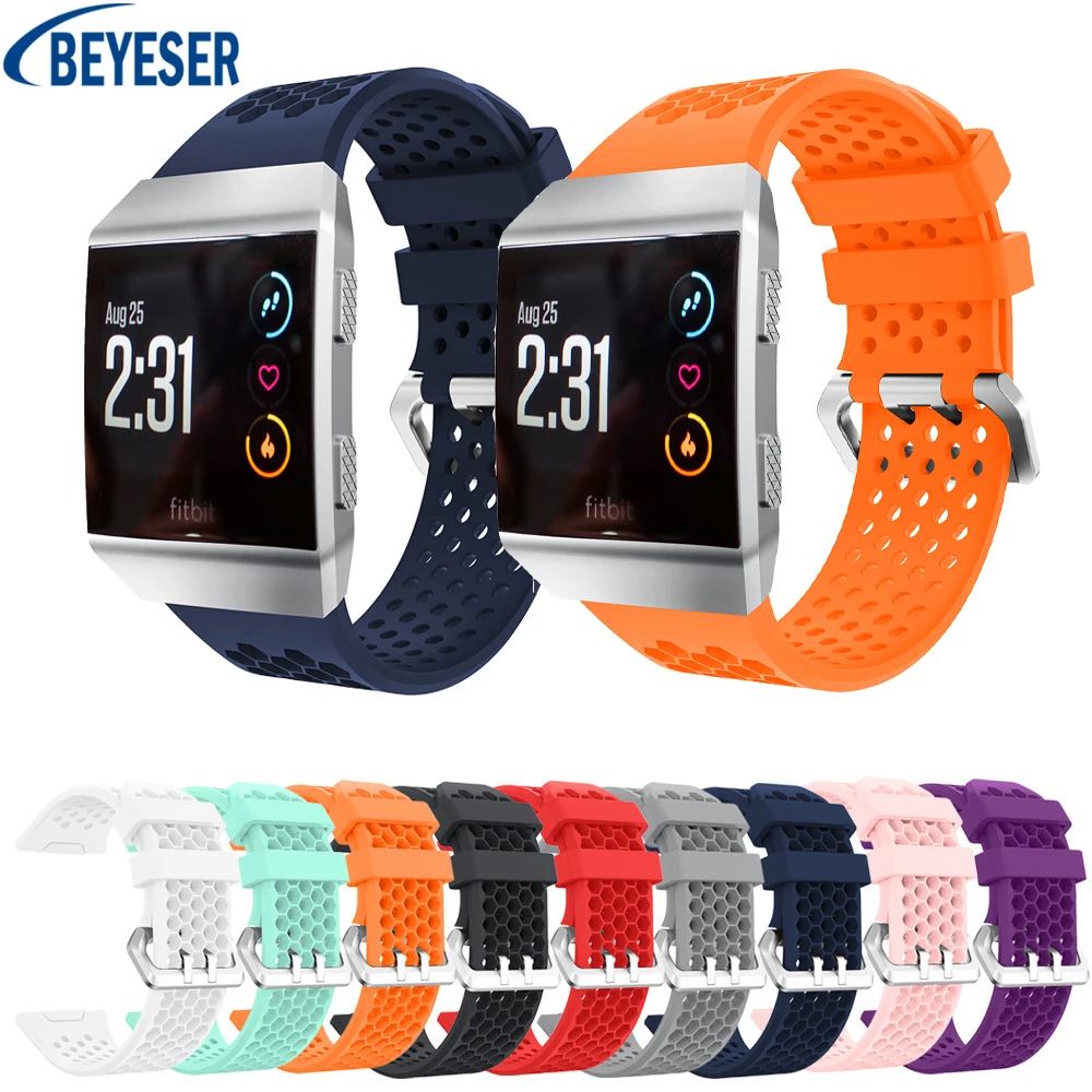 Fashion Sport Silicone Bracelet Strap Band Fitness Watch For Fitbit Ionic Smart Watch Belt Watchband Sporting Goods Accessories