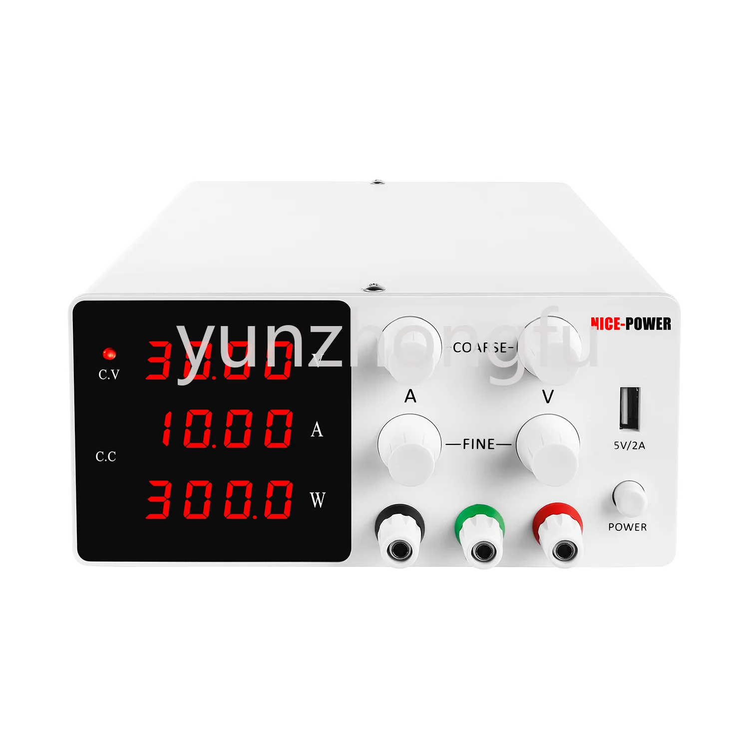 

New Design SPS-W3010 White 30V 10A Light Weight Regulated Lab Bench Variable DC Adjustable Switching Power Supply