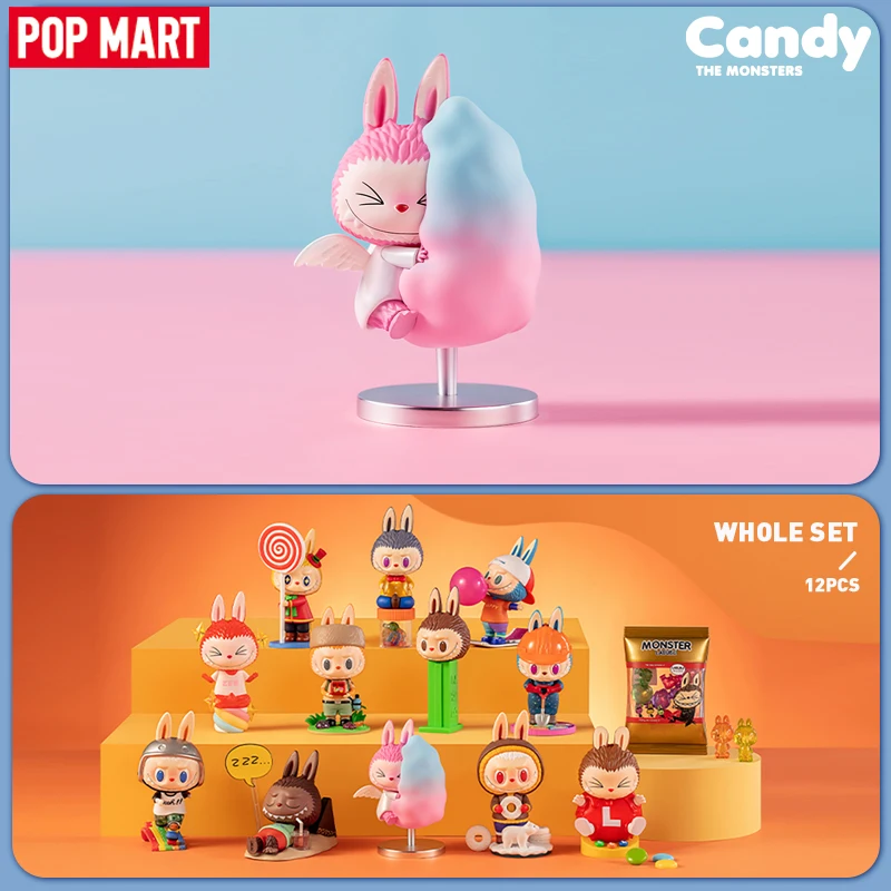 

POP MART The Monsters Candy Series Blind Box Toy Girl Cute Kawaii Doll Guess Bag Model Birthday Gift Mystery Box Action Figurine