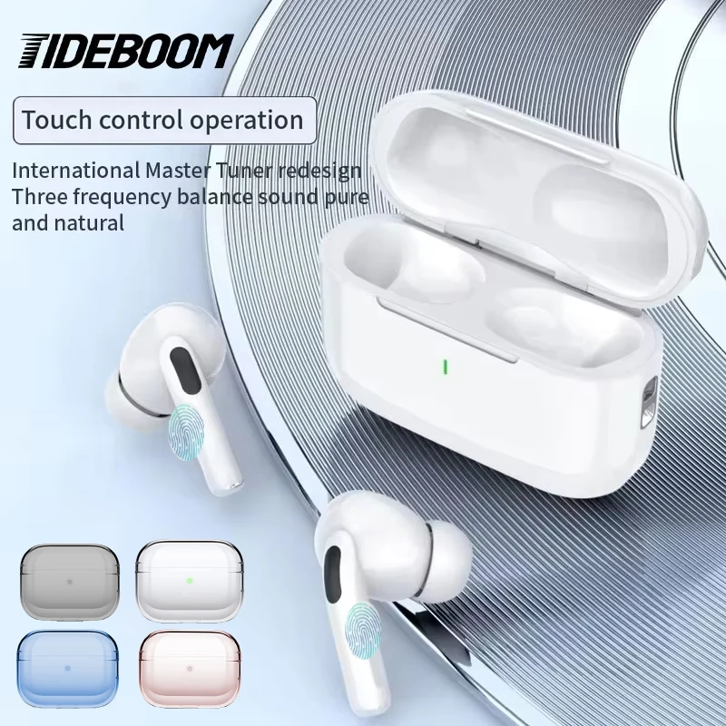 Tideboom Pro 5 TWS Max kablosuz Bluetooth kulaklık kulak içi kulaklıklar temizleme kiti ile spor kulaklık iPhone Android için kulaklıklar