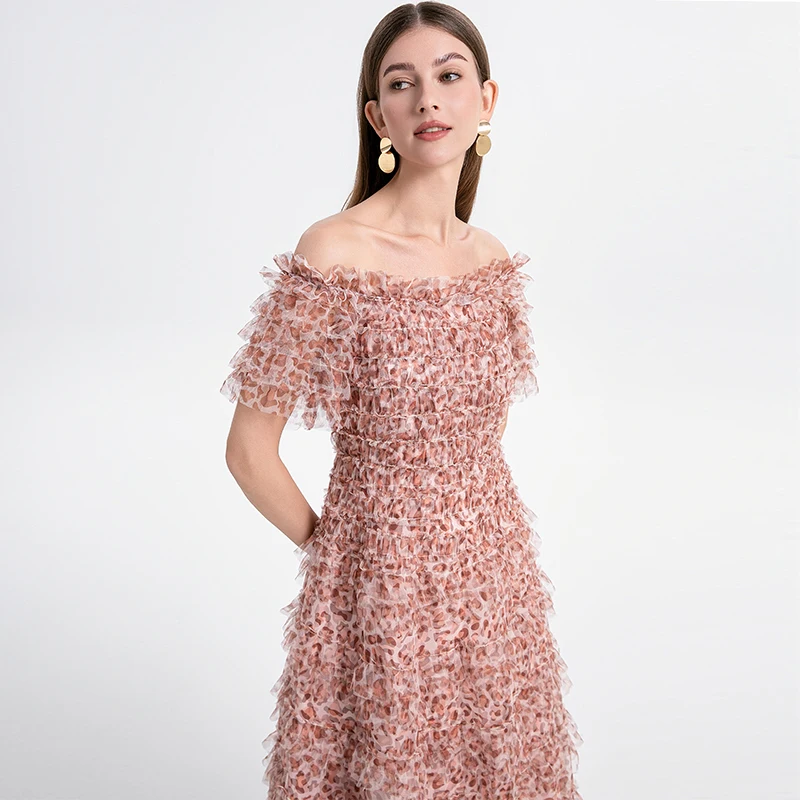 Сексуальные длинные платья с леопардовым принтом для женщин лето 2021 летние