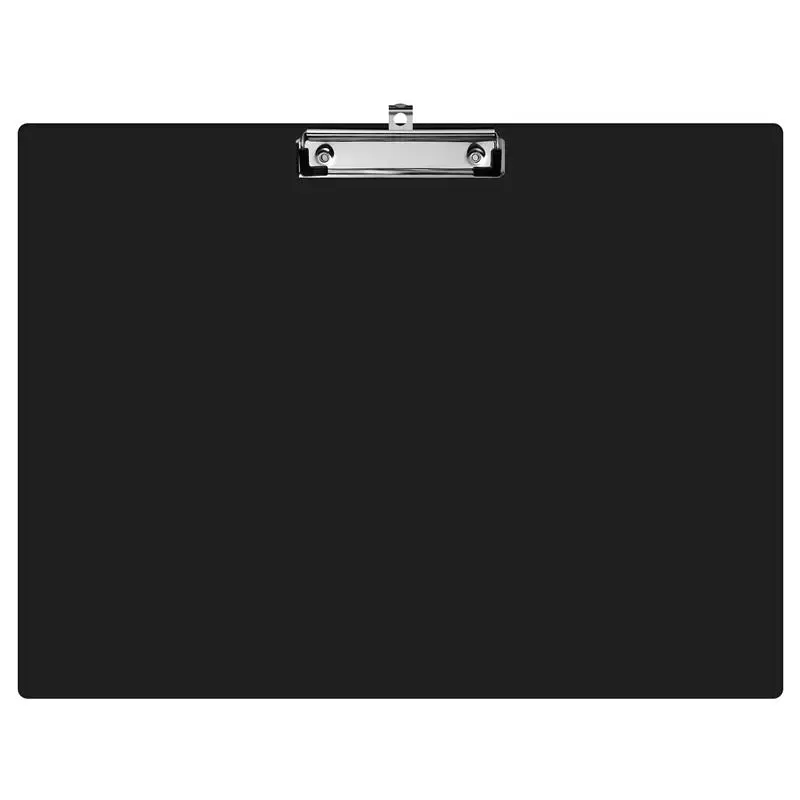 

STOBOK A3 Horizontal Clipboard Drawing Paper Clip Pad Thick Plastic Writing Pad Office File Folder Clip (Black)