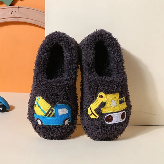 Меховые тапочки для мальчиков зимние из хлопка размеры 22-35 |