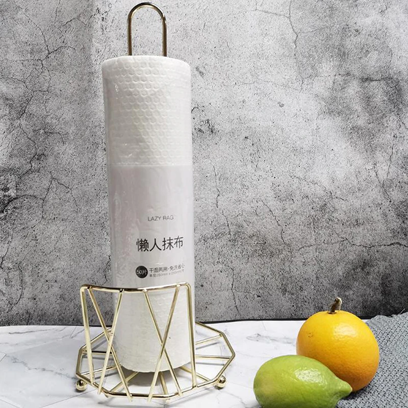 

Multifunctional Stainless Steel Rack Kitchen Roll Paper Towel Holder Bathroom Tissue Toilet Paper Stand Napkins Rack Table Decor