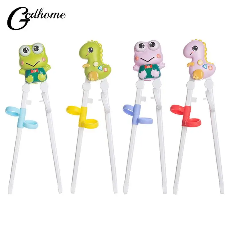 

1Pair Baby Learning Training Chopsticks Cartoon Animal Beginner Chopstick Tableware Kids Eating Training Helper Baby Tools