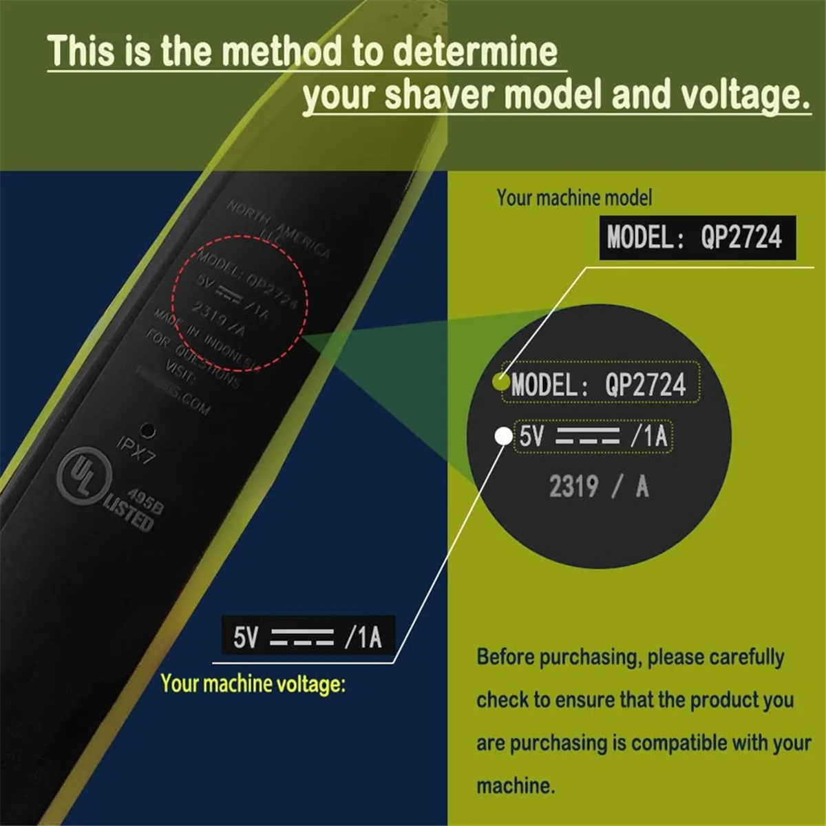 Фото 2 шт., 5 В, 1 А, USB-шнур для зарядного устройства для бритвы Philips QP2724 QP2834 QP1924 MG9520, зарядный кабель для электробритвы-триммера-CKFAM №2
